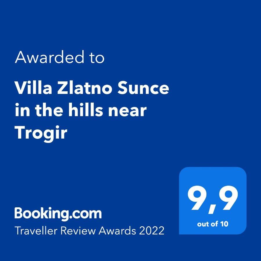 Villa Zlatno Sunce In The Hills Near Trogir Vrsine المظهر الخارجي الصورة